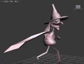 女巫武术动作3D模型