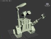 瓦力机器人3D模型