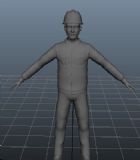 工人,人物3D模型