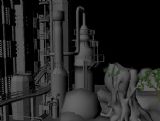 工厂,化工厂3D模型