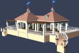 景观台建筑3D模型