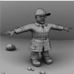 卡通角色,男人,动画人物maya3d模型