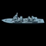 军舰3d模型