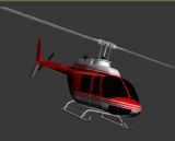 直升机3d模型(带飞行动画)