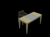 书桌,室内3d模型