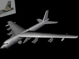 b52-h,轰炸机,飞机,军事max3d模型