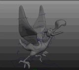 卡通海鸥,鸟maya3d模型