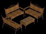 藤椅,桌椅,家具,室内场景max3d模型