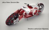 超酷未来概念摩托车,纤维复古摩托车3D模型