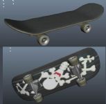 滑板 maya3d模型