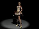 真名法典,女孩,游戏人物maya3d模型