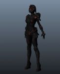 角色,战士,女性,游戏人物maya3d模型