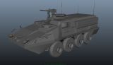 装甲车,军事战车maya3d模型