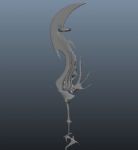 玄武刀,冷兵器maya3d模型
