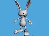 兔子,卡通动物角色max3d模型
