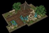 假山庭院,流水,亭子,建筑,室外场景max3d模型