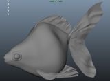 金鱼,动物maya3d模型