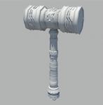 游戏道具,锤子maya3d模型