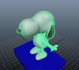 史努比,卡通小狗maya3d模型