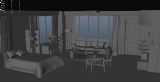 室内客厅场景maya模型