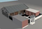 山村房子,古代建筑风格3D模型
