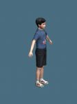 男孩,卡通人物maya3d模型