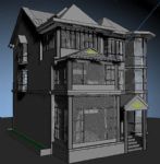 别墅,房子,建筑,室外场景max模型