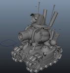 合金弹头,坦克,游戏战车maya模型