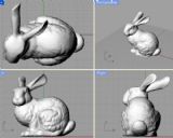玉兔,雕塑3D模型