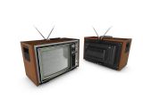 复古电视机max模型