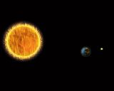 太阳、地球、月亮之间的自转与公转max模型,带动画