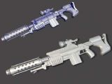 电浆枪,武器maya模型