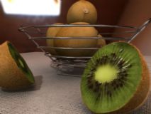 猕猴桃,水果景物,室内场景maya模型