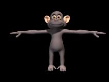 猴子,卡通动物maya模型