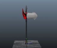斧头,武器maya模型