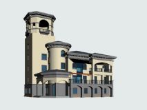 别墅,中式建筑,房子,小区,住宅max模型