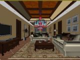 美式客厅,室内场景max模型