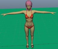 女孩,人体模特maya模型