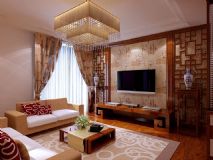 中式电视墙,中式客厅,室内场景max模型