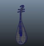 琵琶,乐器maya模型