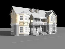 小别墅,中式建筑,房子,小区,住宅max模型