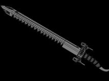 鲨齿,秦时明月的宝剑maya模型