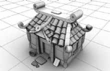 可爱小房子,屋子,建筑,室外场景maya模型