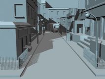 街道,建筑,室外场景maya模型