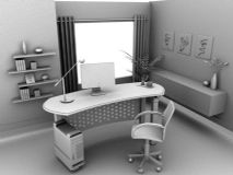 书房,室内场景maya模型