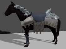 战马,动物maya模型