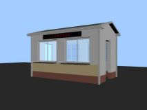 小区服务站,房子,建筑,室外场景max模型