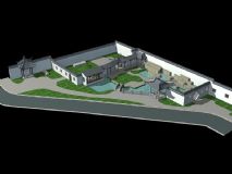 中式庭院,住宅,房子,建筑,室外场景max模型