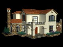 欧式建筑,别墅,房子,住宅,室外场景max模型