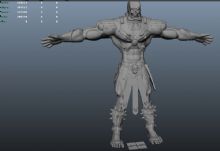 骷髅人,游戏角色maya模型